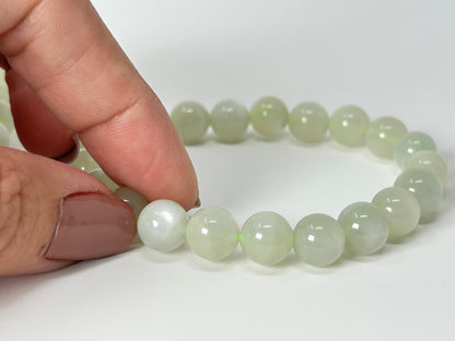 9mm Green Moonstone Bracelet