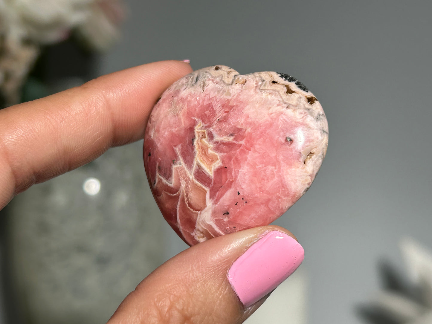 Rhodochrosite Heart (1.5" 37mm)