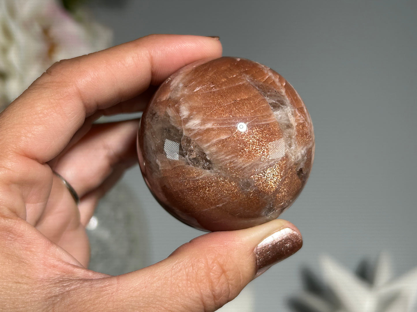 Confetti Sunstone Sphere (1.9", 48mm)