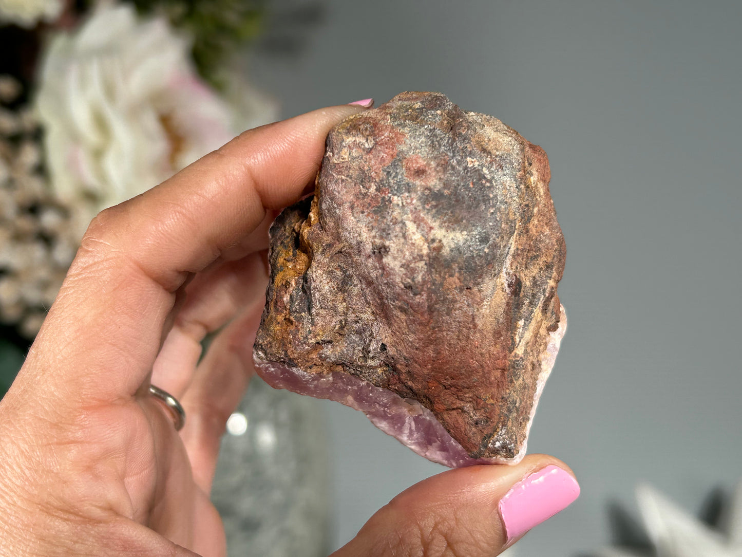 Natural Pink Aragonite (2.4", 61mm)