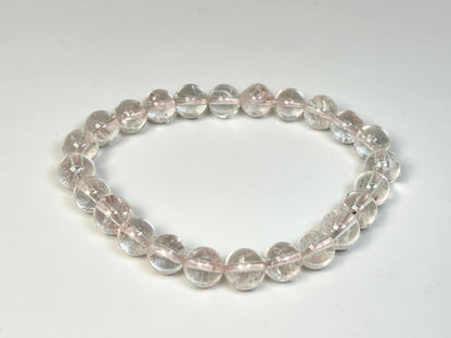 Pale Pink Hematoid Quartz Bracelet