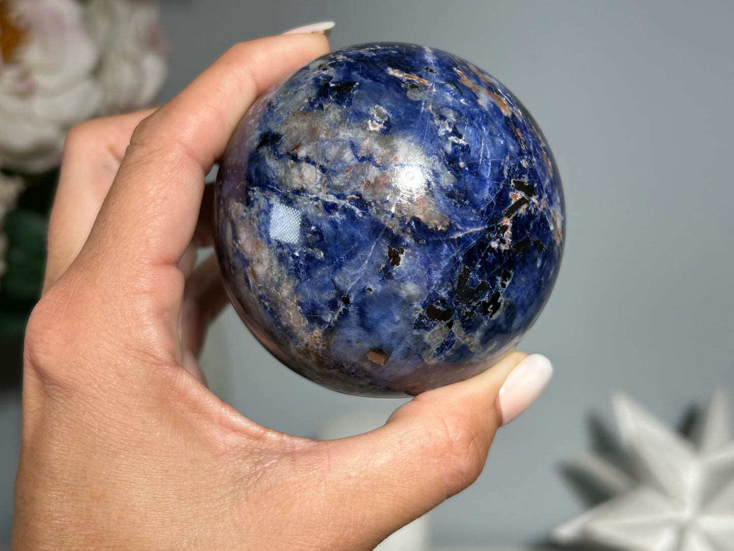 Sodalite Sphere (2.8", 71mm)