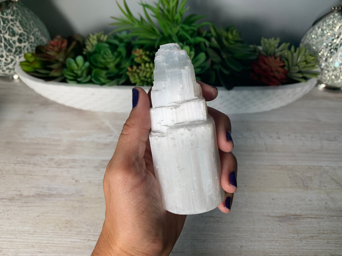 Selenite Skyscraper (4" 10cm)