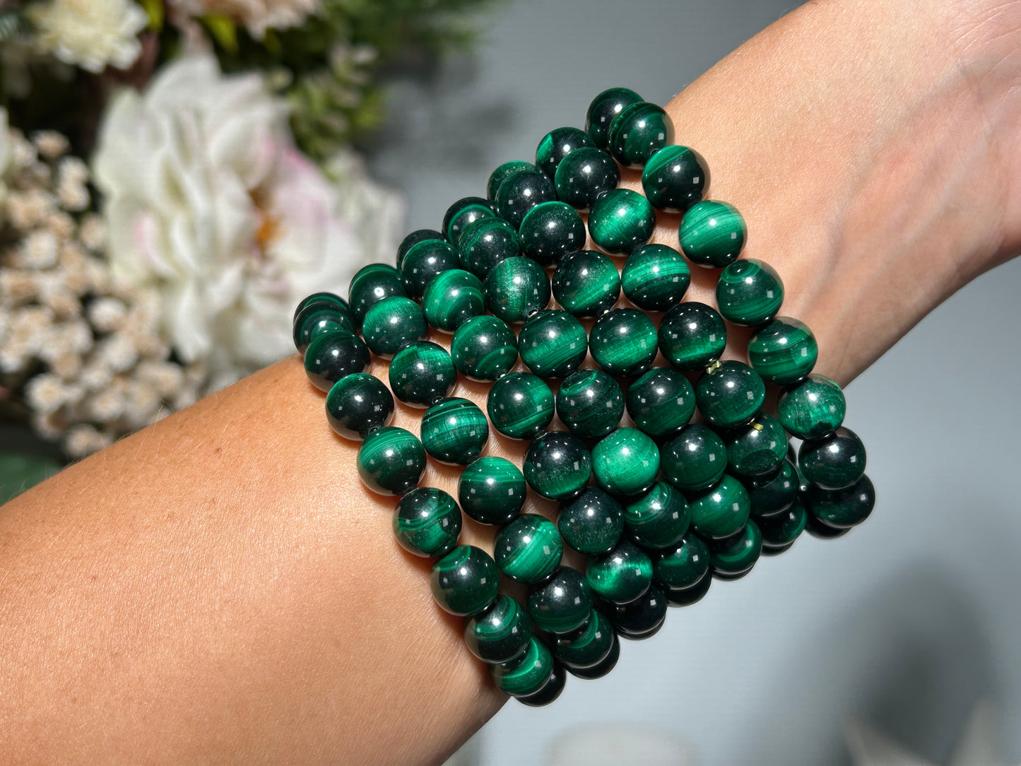 10mm Velvet Malachite Bracelet