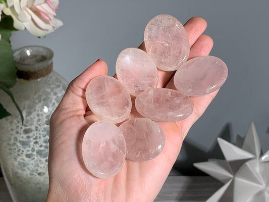 Rose Quartz Thumb Stone