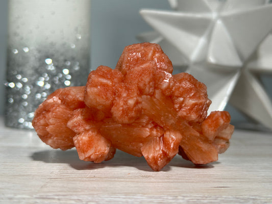 Red Stilbite Cluster (3.75", 95mm)