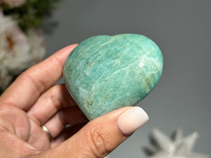 Amazonite Heart (2.5", 63mm)