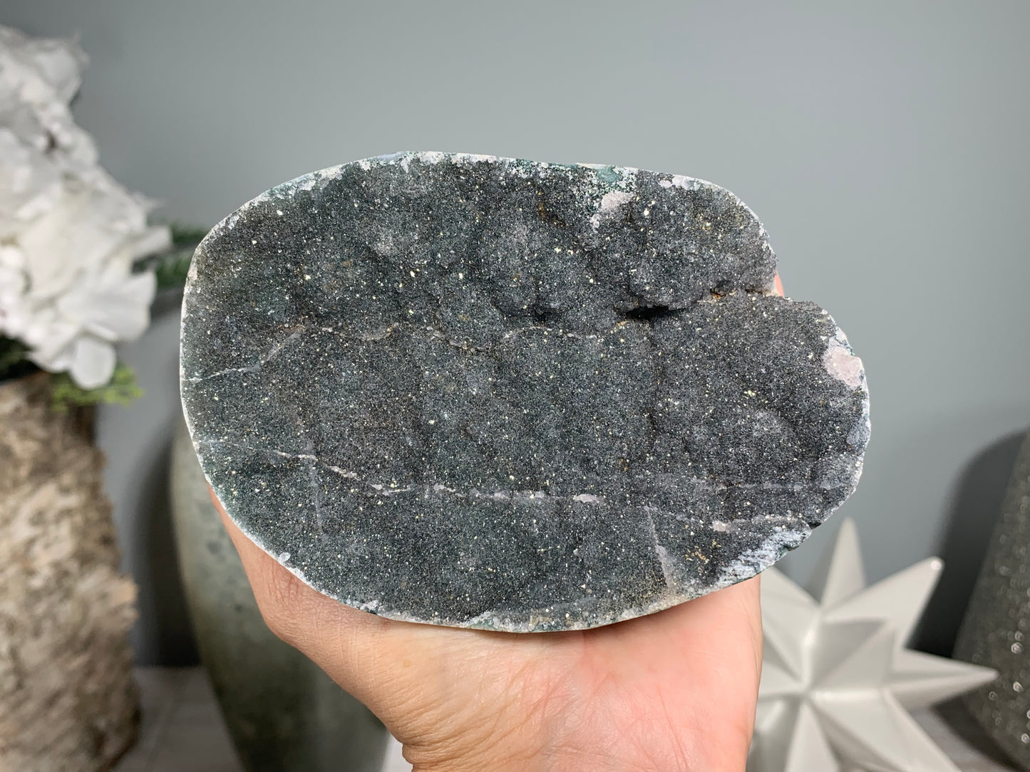 Black Amethyst Cluster(4.3", 115mm)