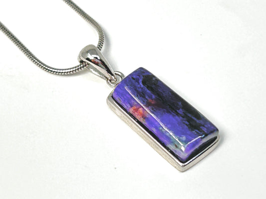 Sugilite Pendant in Sterling Silver