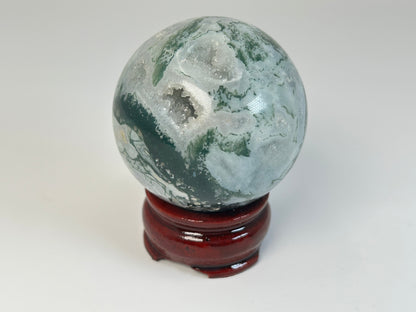Moss Agate Sphere (2.3", 59mm)