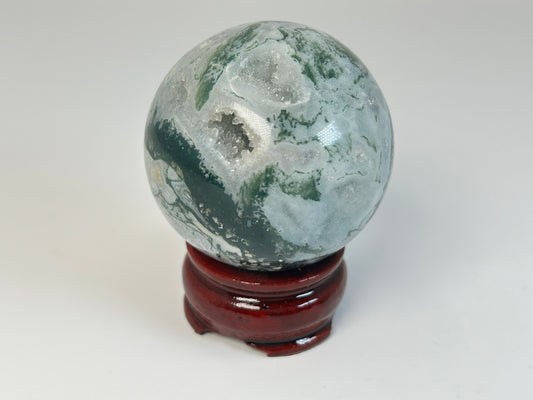 Moss Agate Sphere (2.3", 59mm)