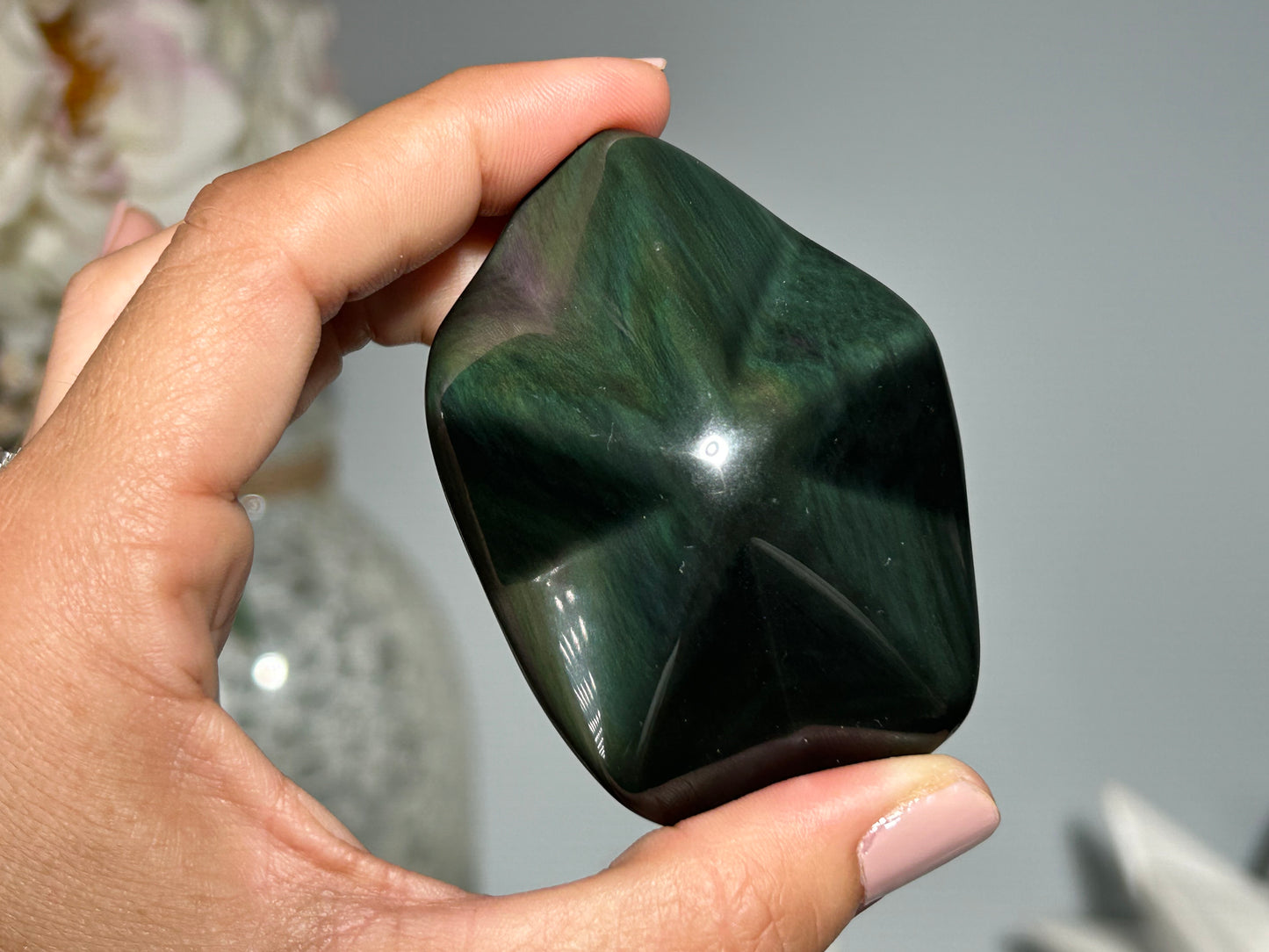 Rainbow Obsidian Star (2.7", 68mm)