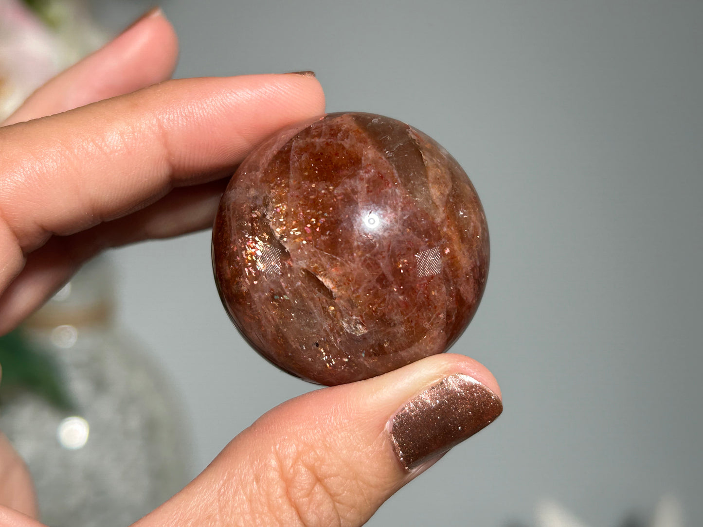 Confetti Sunstone Sphere (1.5", 36mm)