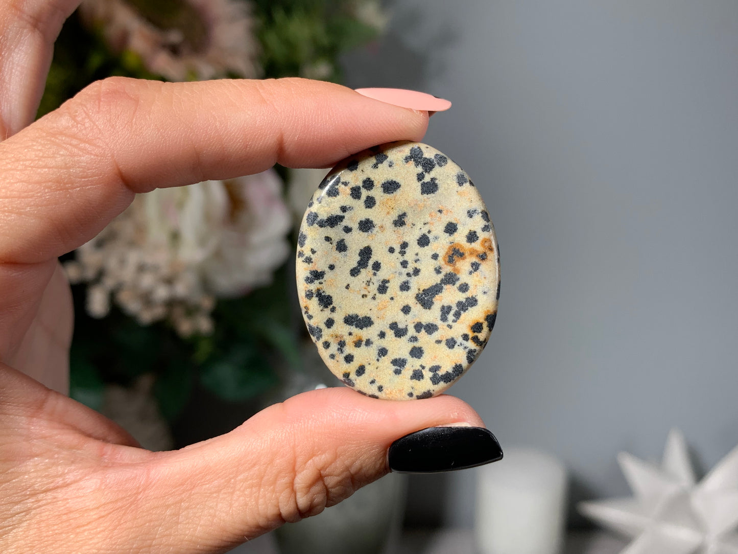 Dalmatian Jasper Thumb Stone