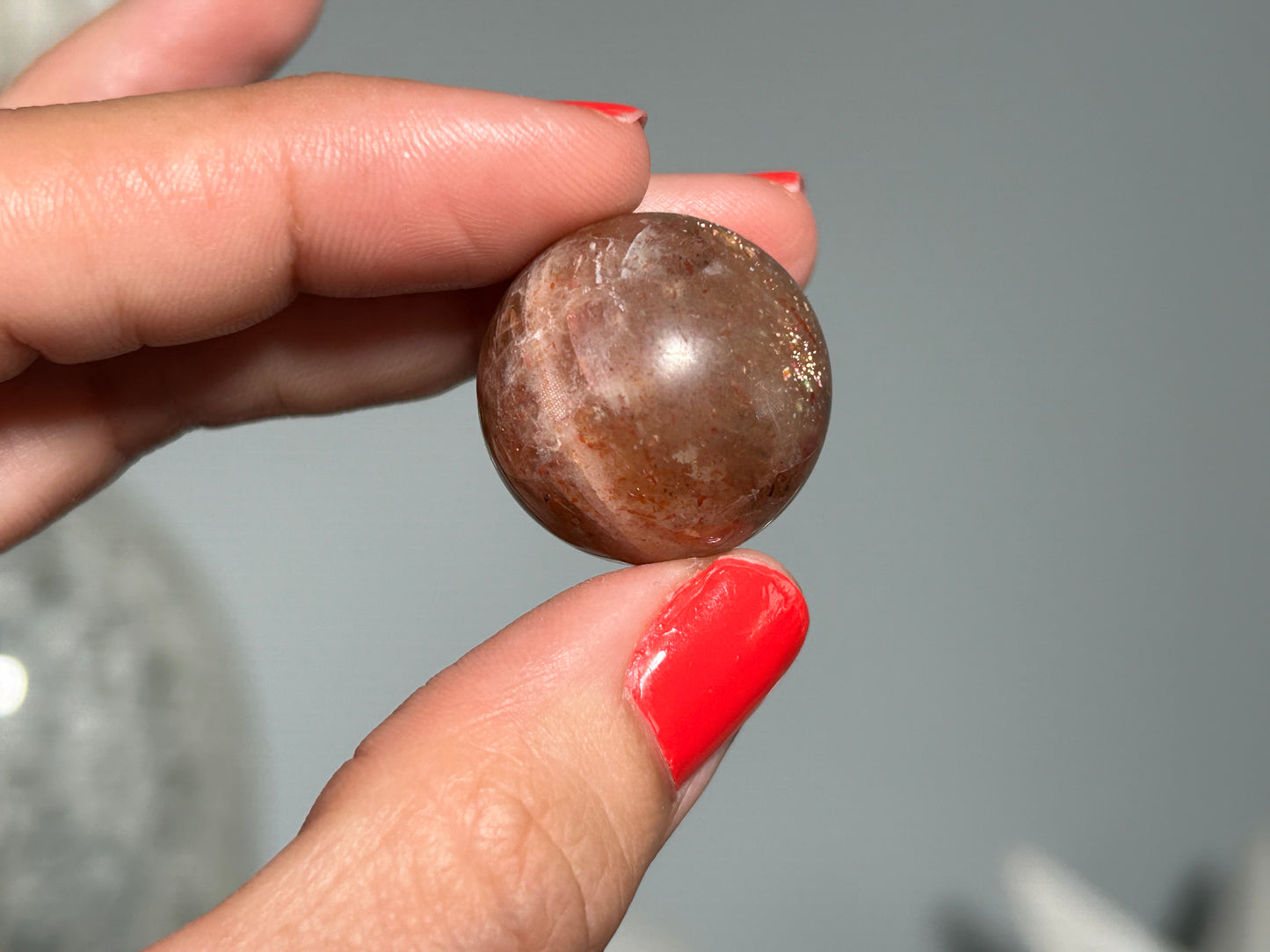 Confetti Sunstone Sphere (0.9", 22mm)