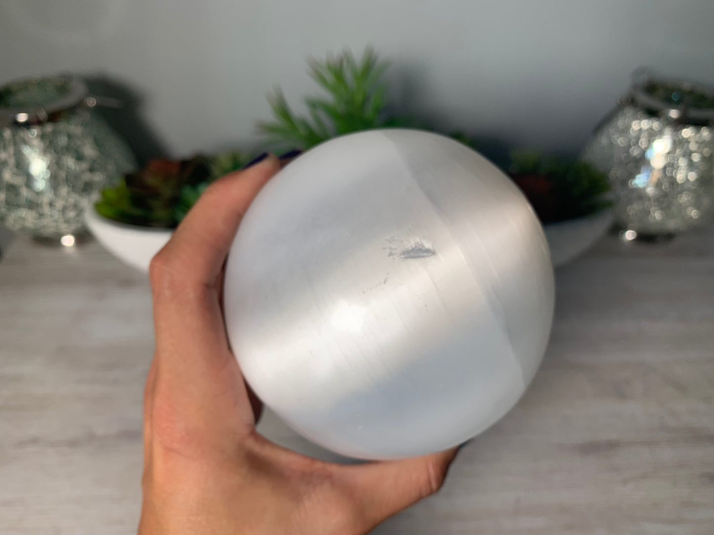 Selenite Sphere (3.75-4" 9-10cm)