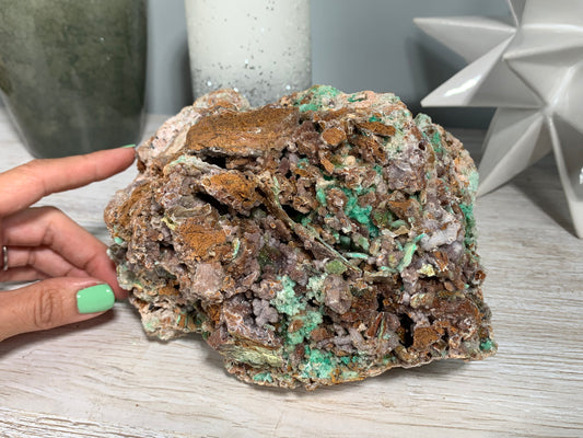 Druzy Chrysoprase (6.5", 165mm)