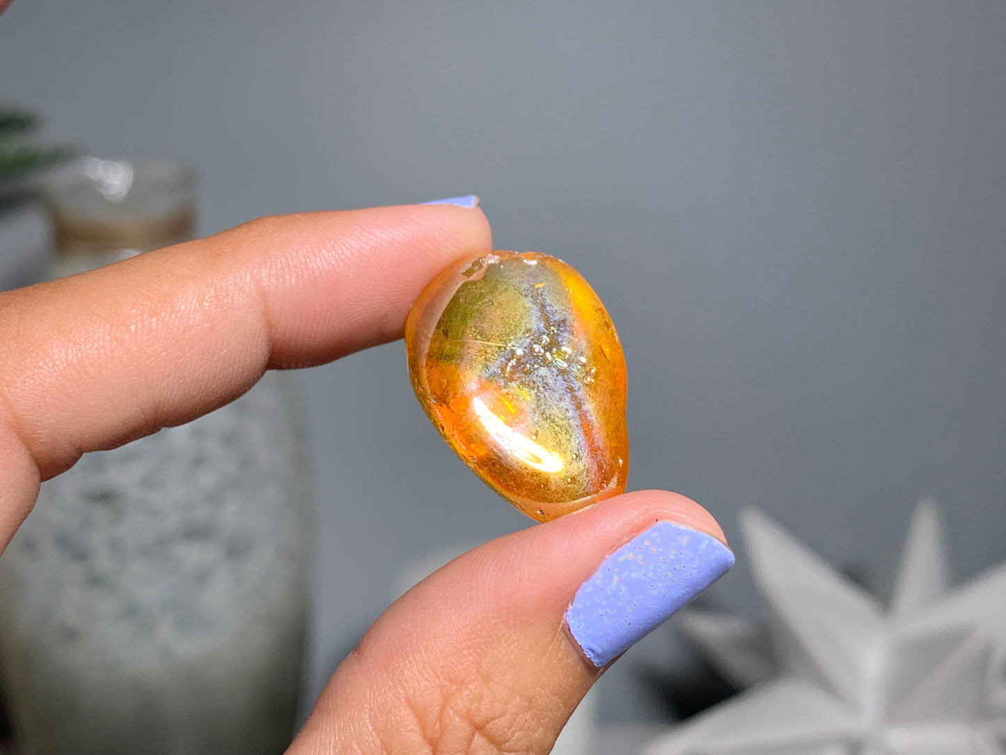 Tumbled Golden Aura Quartz