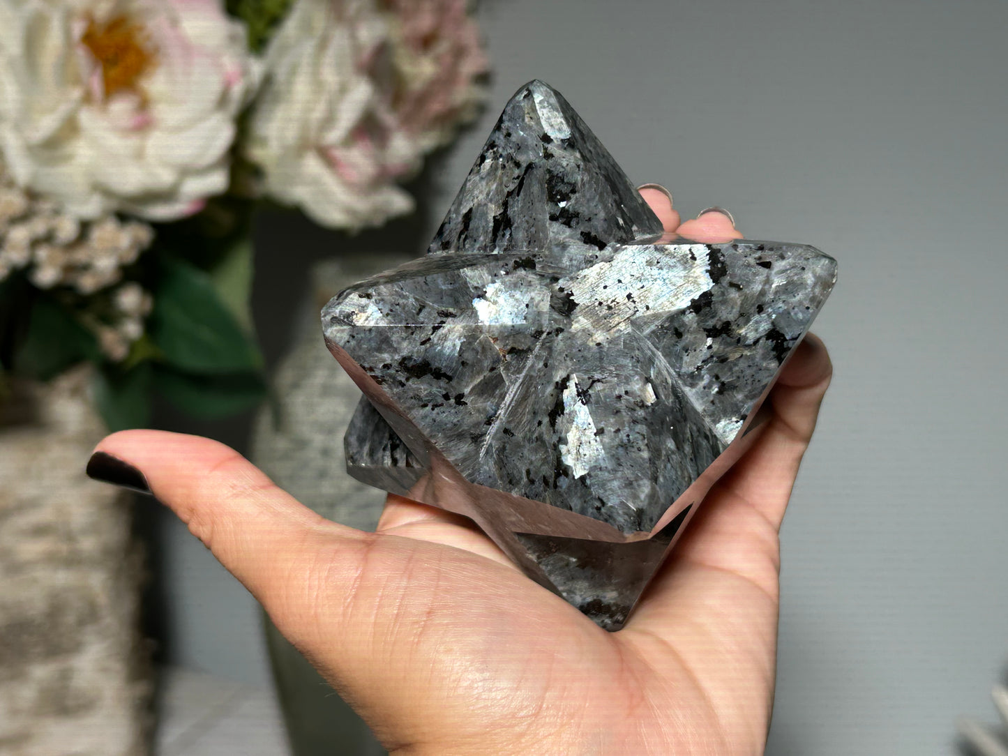 Larvikite Merkaba (3.4", 85mm)