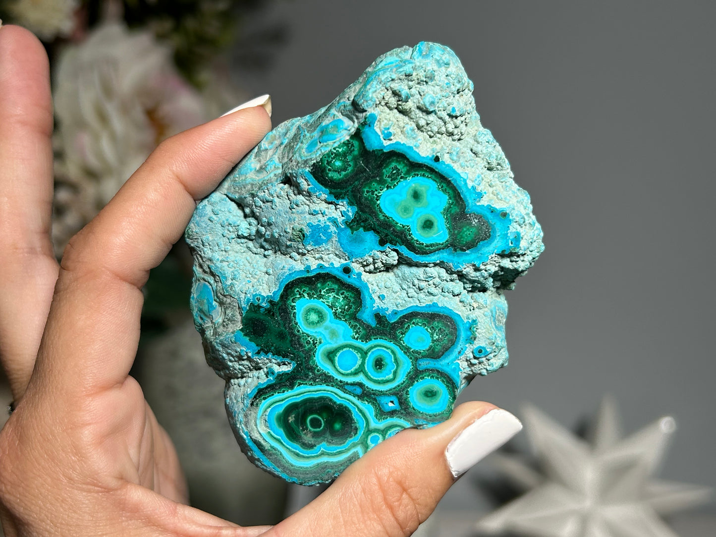 Malachite Chrysocolla Slab (3.6", 91mm)