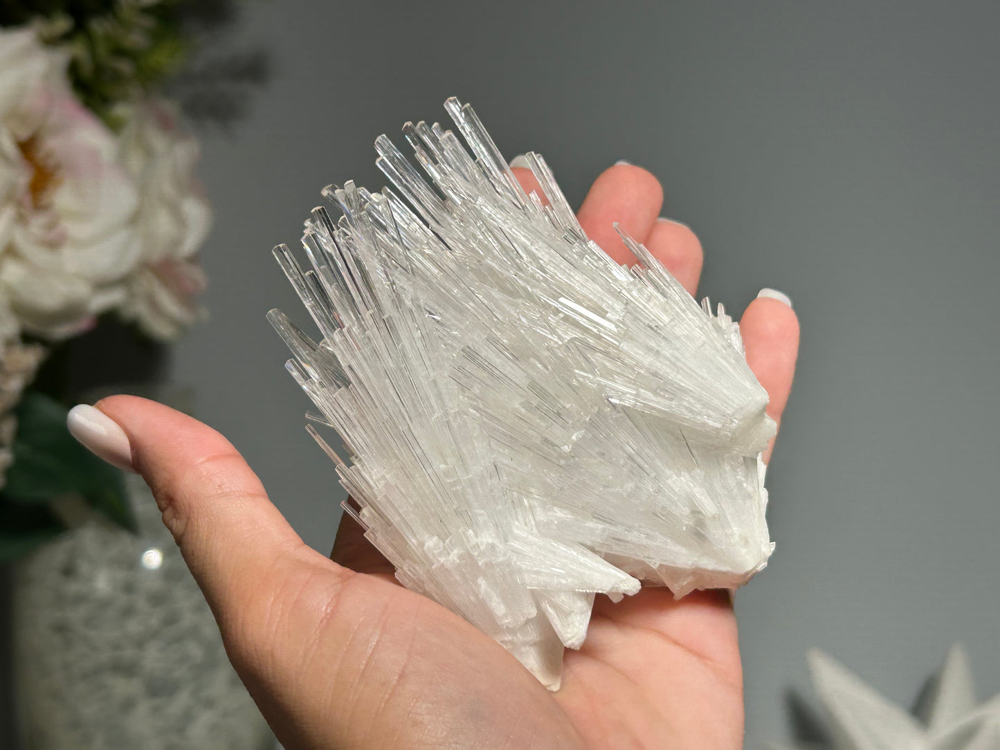 Natural Scolecite Cluster (4", 10cm)