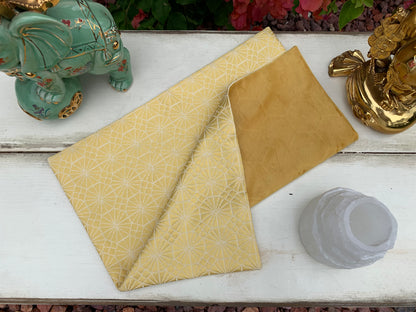 Premium Yellow Altar Cloth, Two Sided, Sun Altar Cloth, Bumblebee, Honeycomb, Litha Altar Cloth, Summer Solstice Altar Cloth
