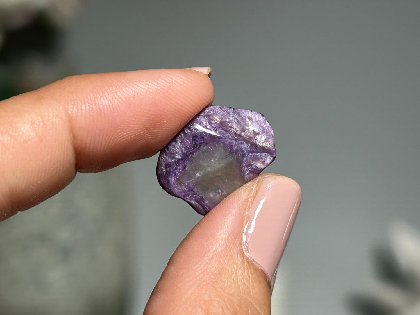 2pc Charoite Chips