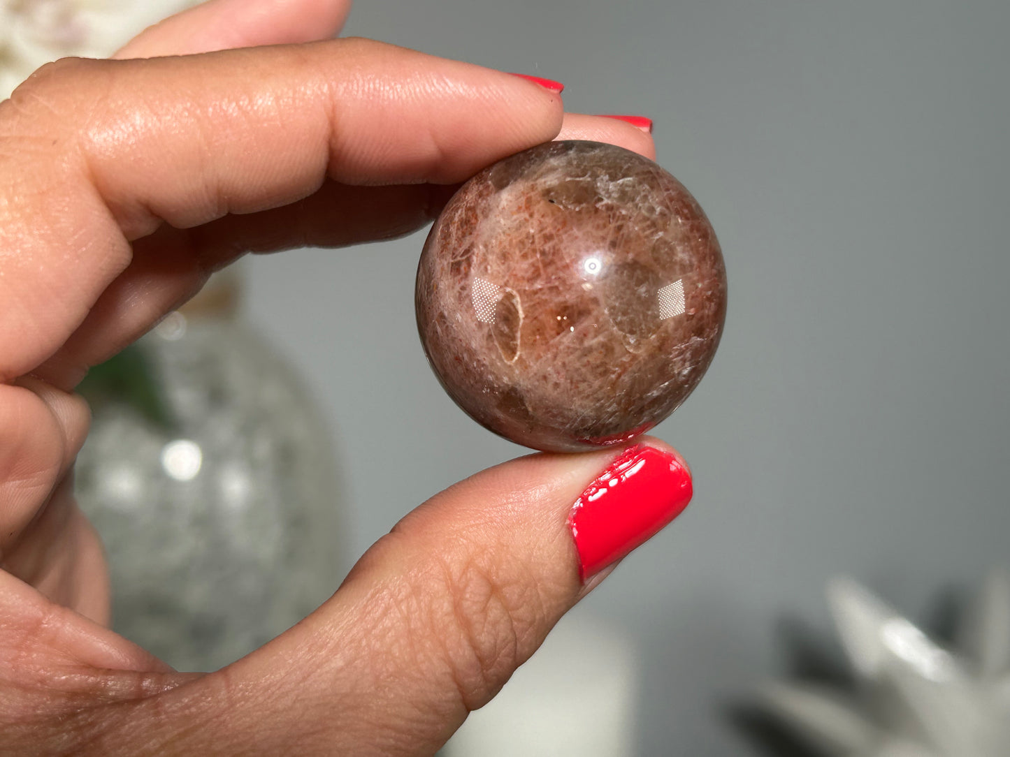 Confetti Sunstone Sphere (1.2", 30mm)