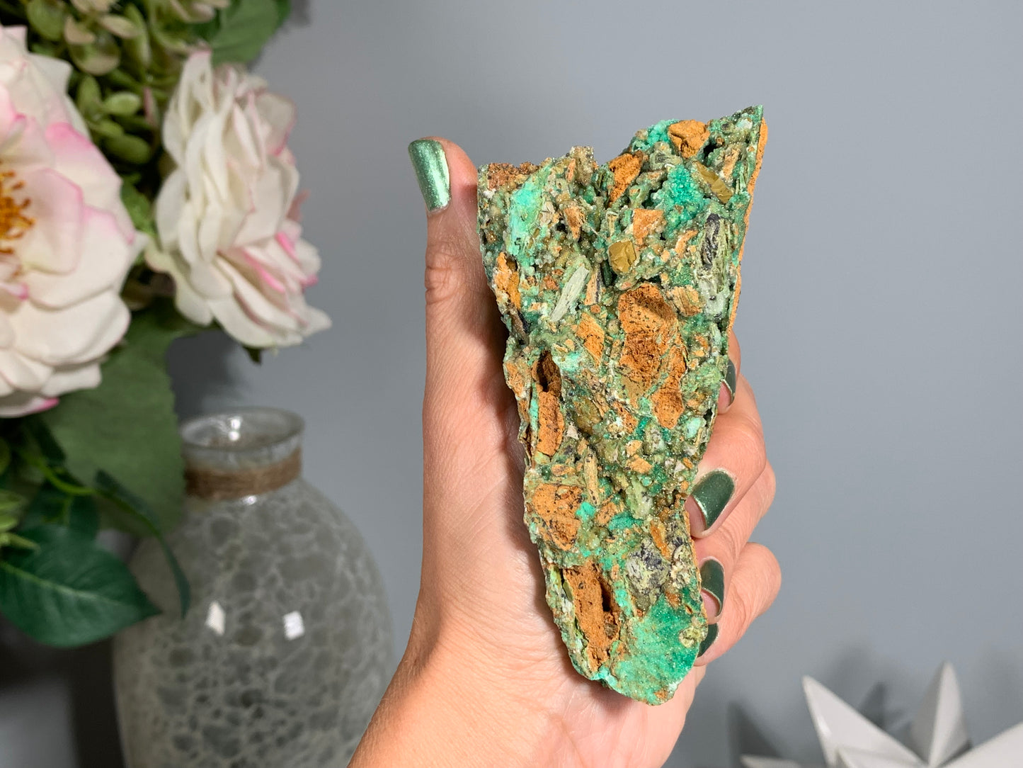 Druzy Chrysoprase (4.1", 105mm)