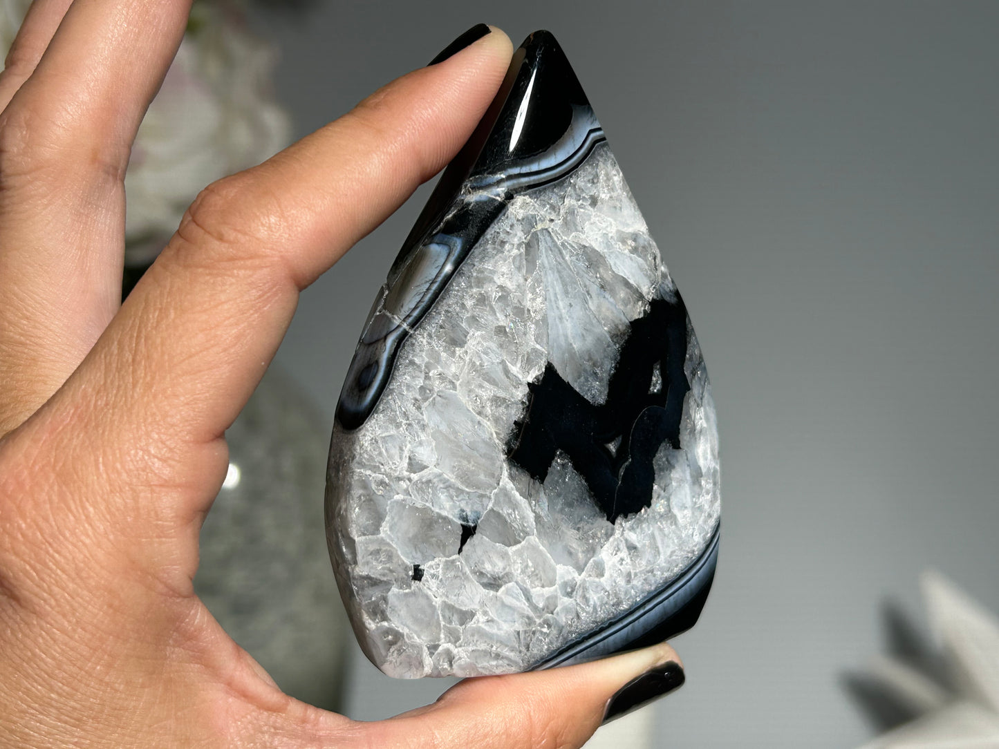 Black Agate Freeform (3.25", 83mm)