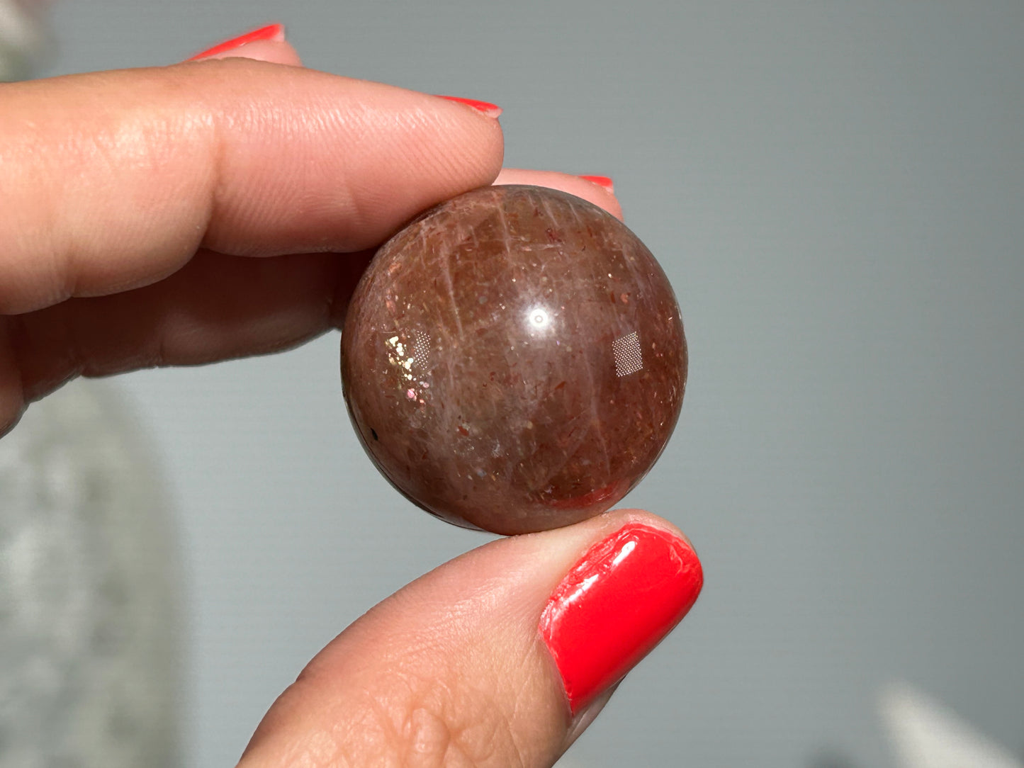 Confetti Sunstone Sphere (1", 25mm)