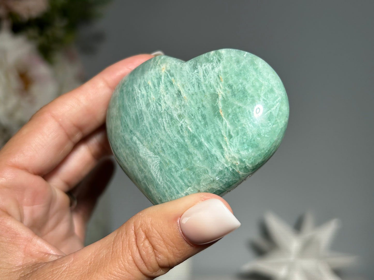 Amazonite Heart (2.5", 63mm)