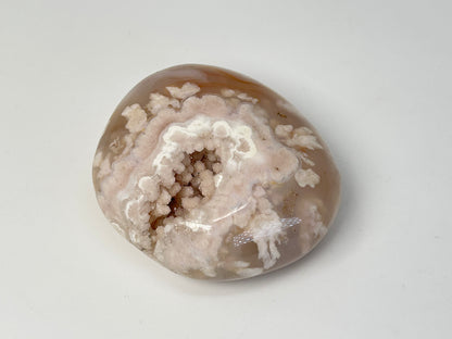 Flower Agate Palm Stone (2.4", 61mm)