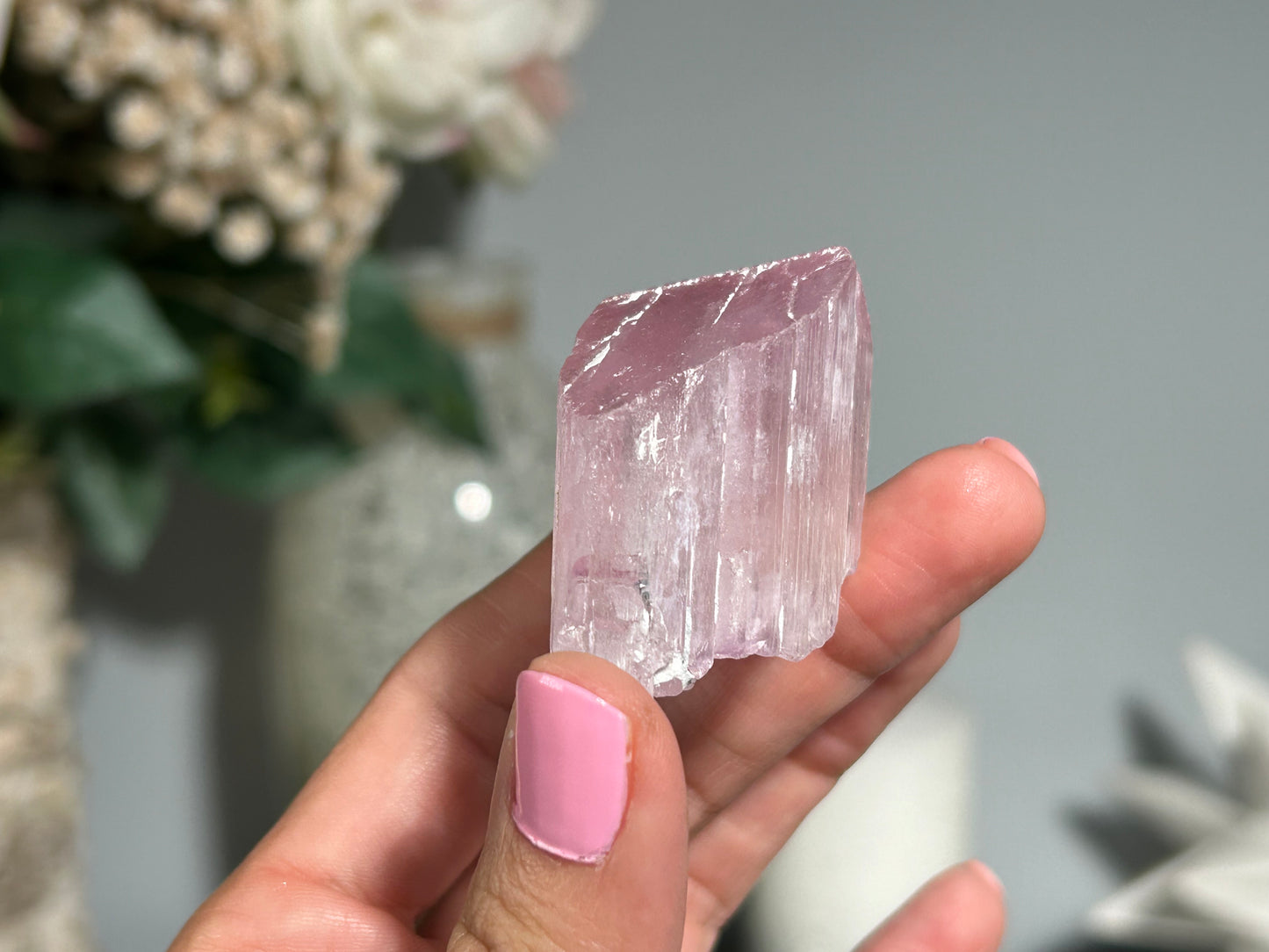 Natural Purple Kunzite Point (1.4", 35mm)