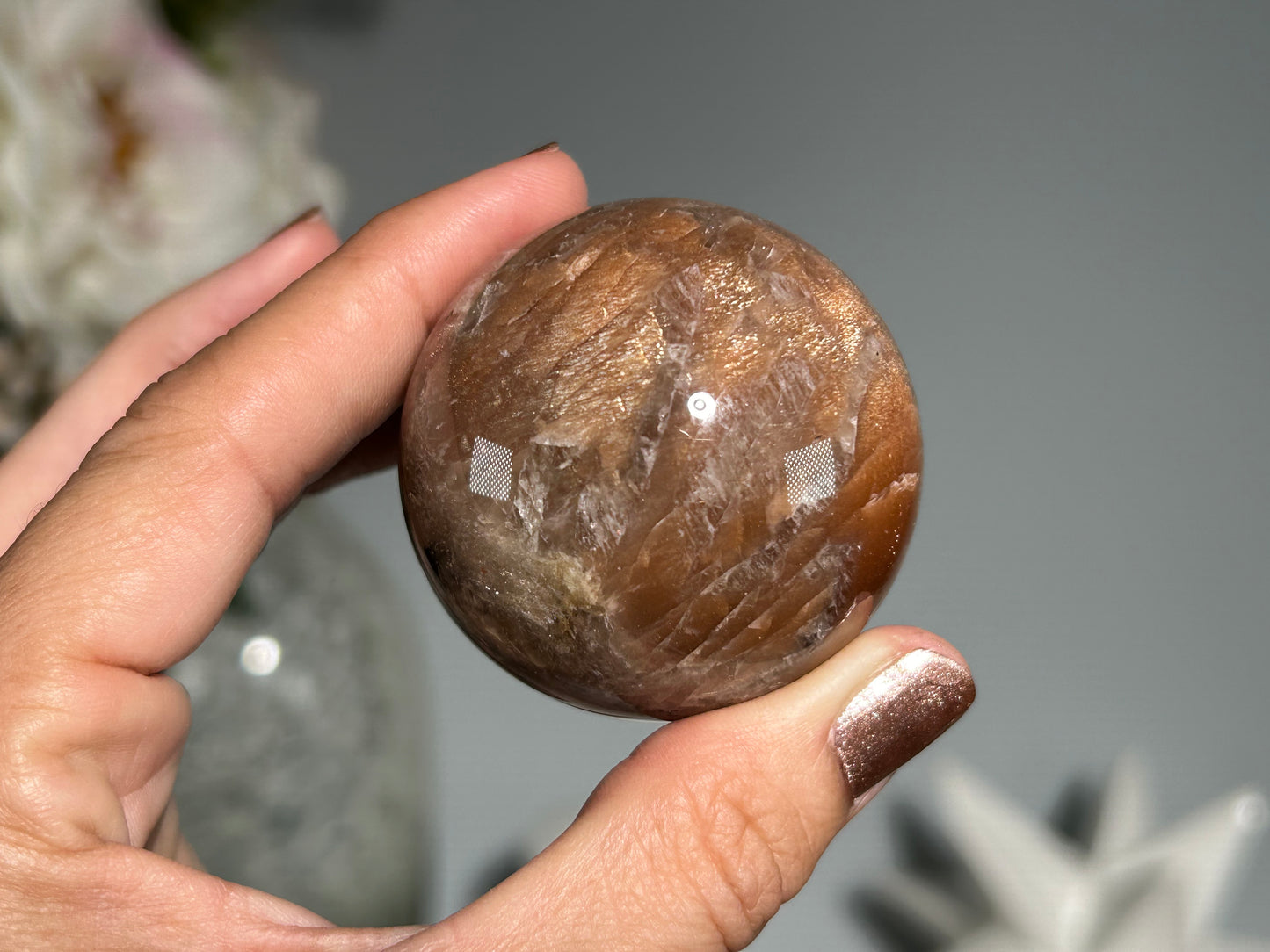 Confetti Sunstone Sphere ( 1.8", 47mm)