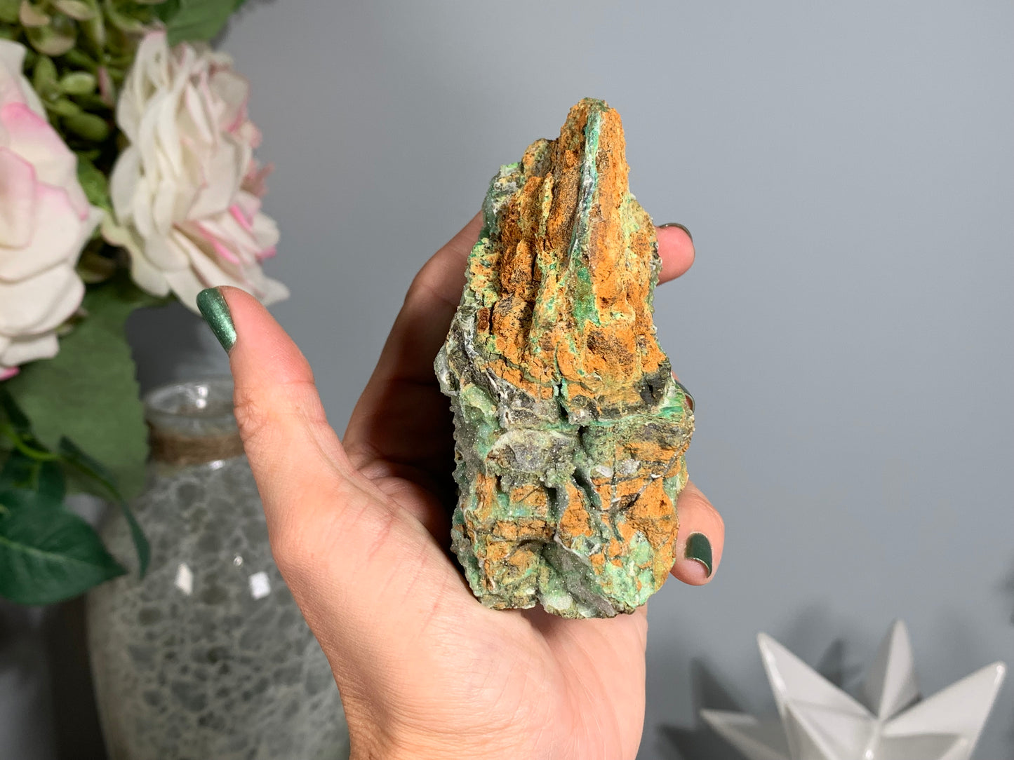 Druzy Chrysoprase (3.8", 96mm)