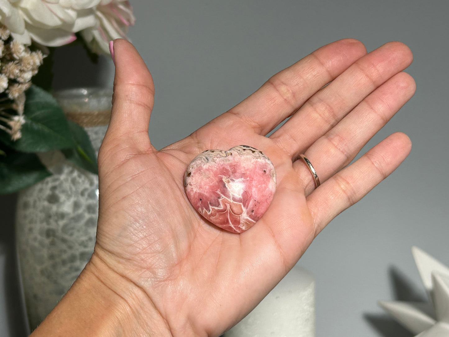 Rhodochrosite Heart (1.5" 37mm)