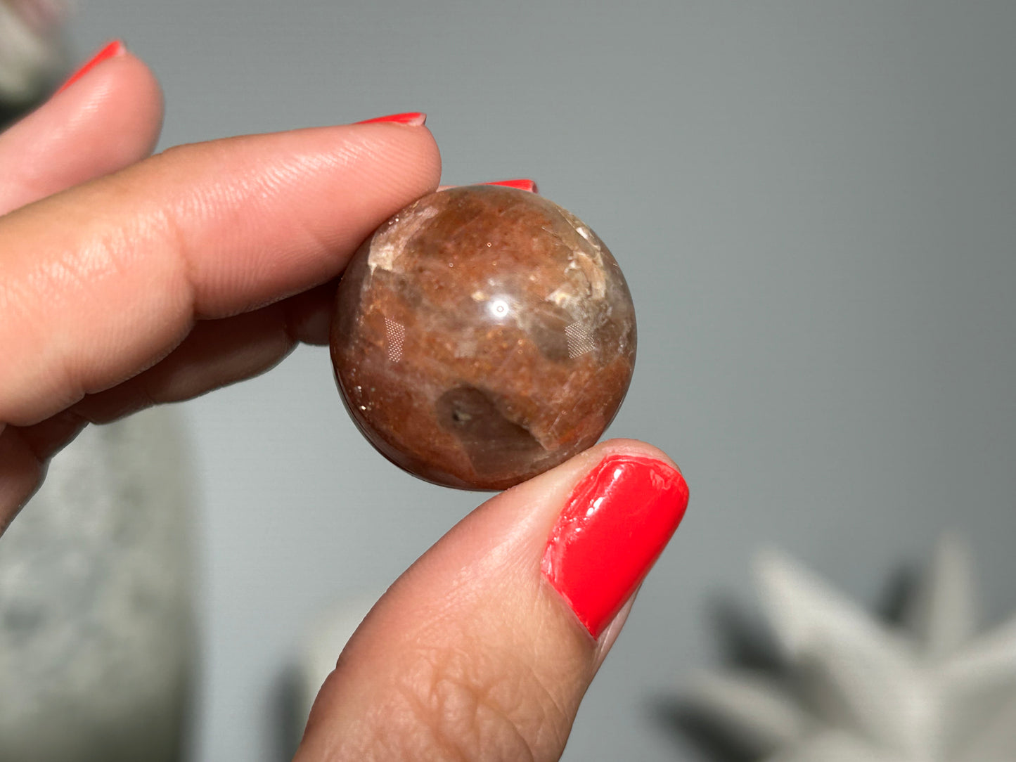 Confetti Sunstone Sphere (1", 24mm)