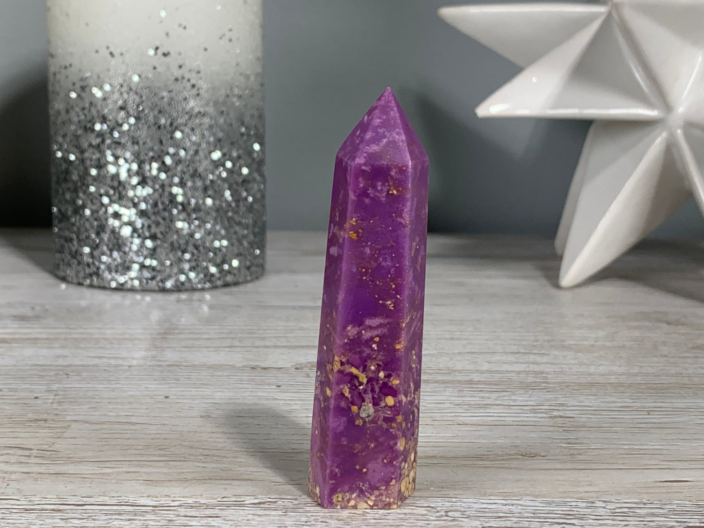 Purple Phosphosiderite Tower (3.1" 79mm)