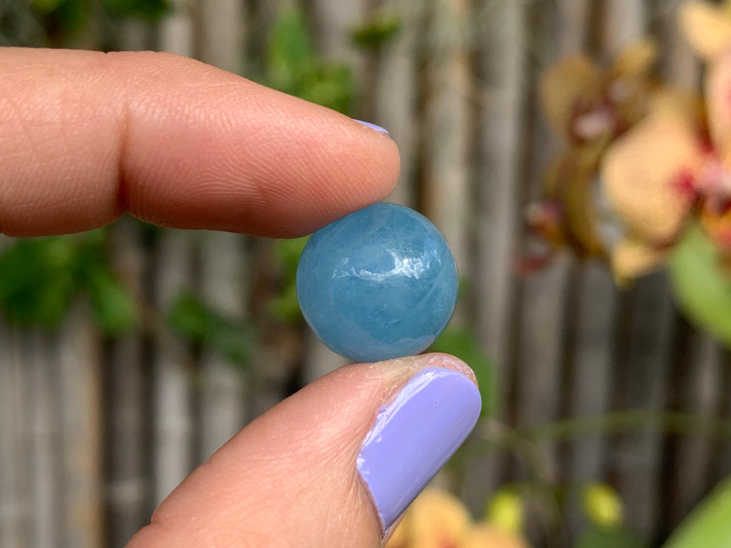 Mini Aquamarine Sphere