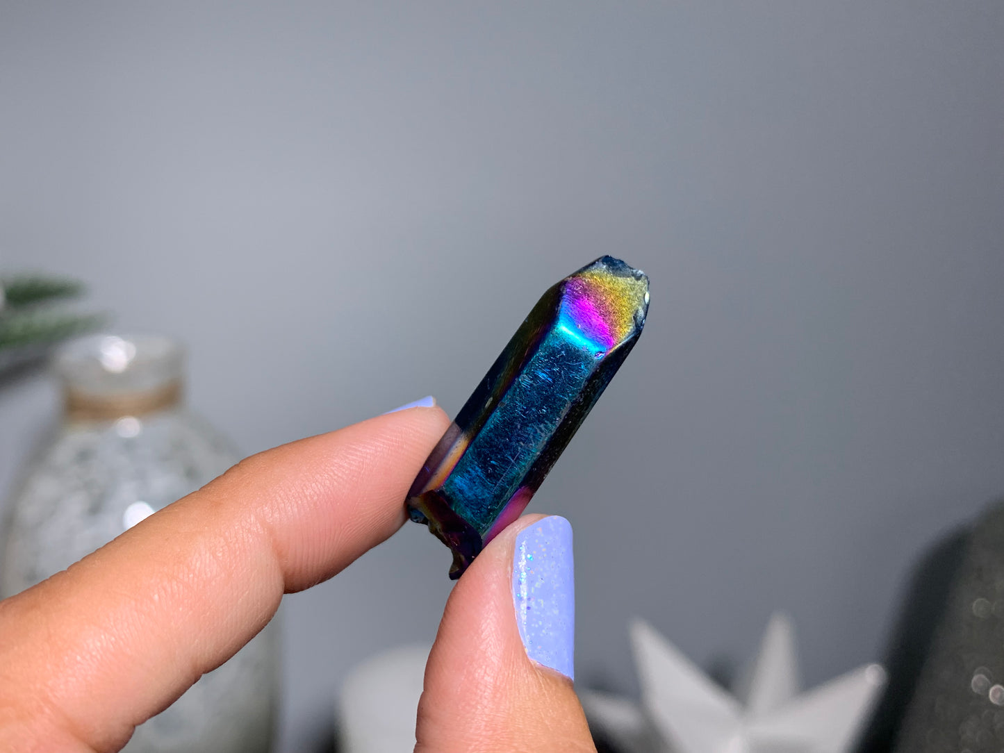 Titanium Aura Quartz Point