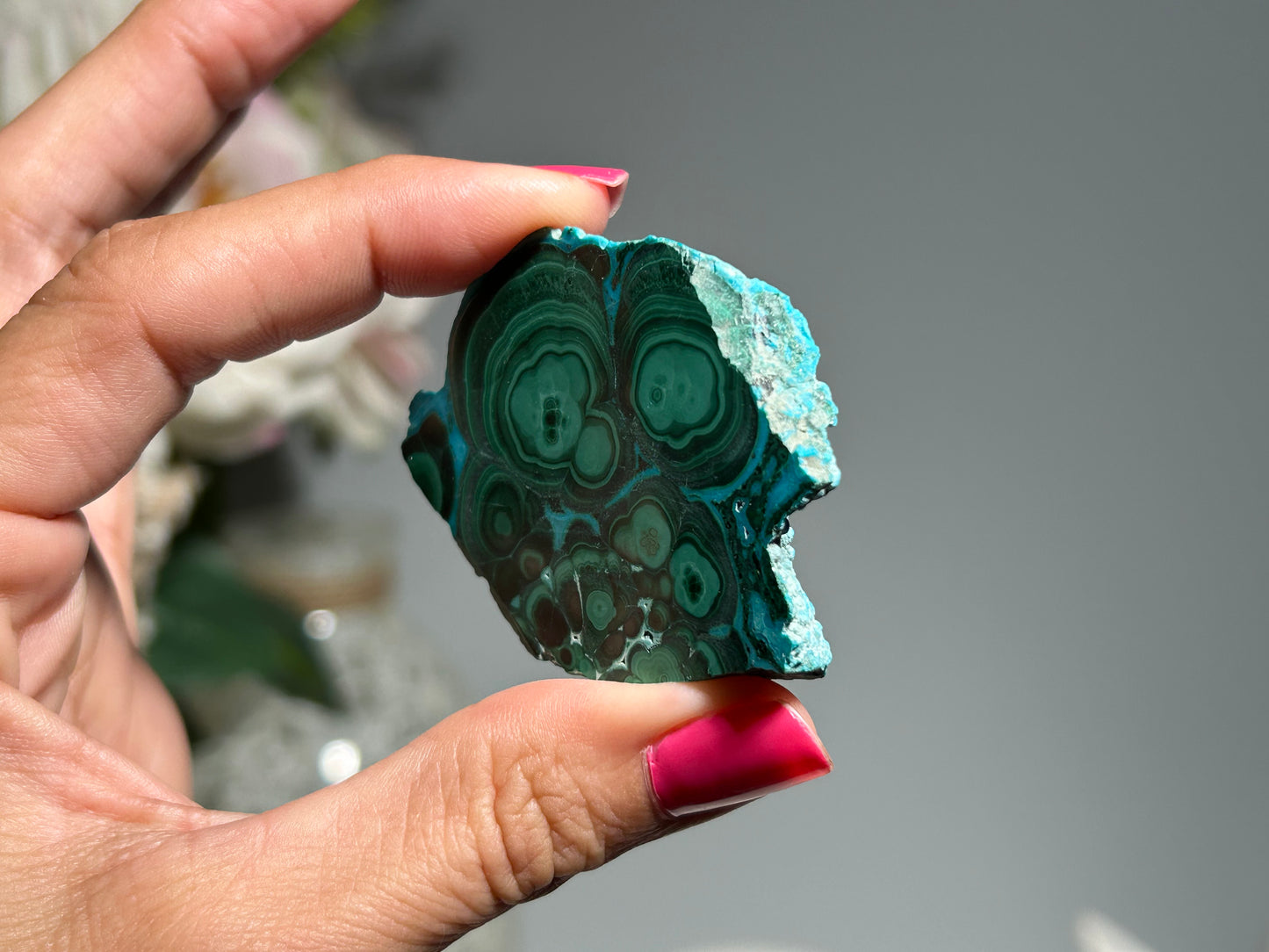 Malachite Chrysocolla Slab (2.1", 53mm)