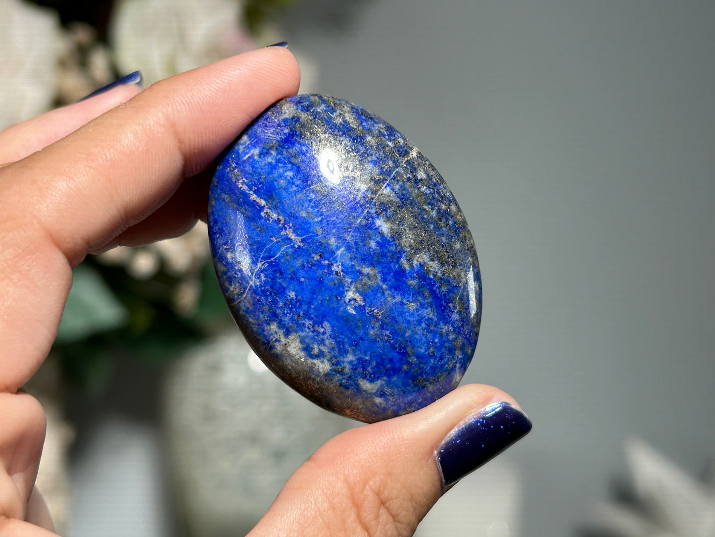 Lapis Lazuli Palm Stone Small