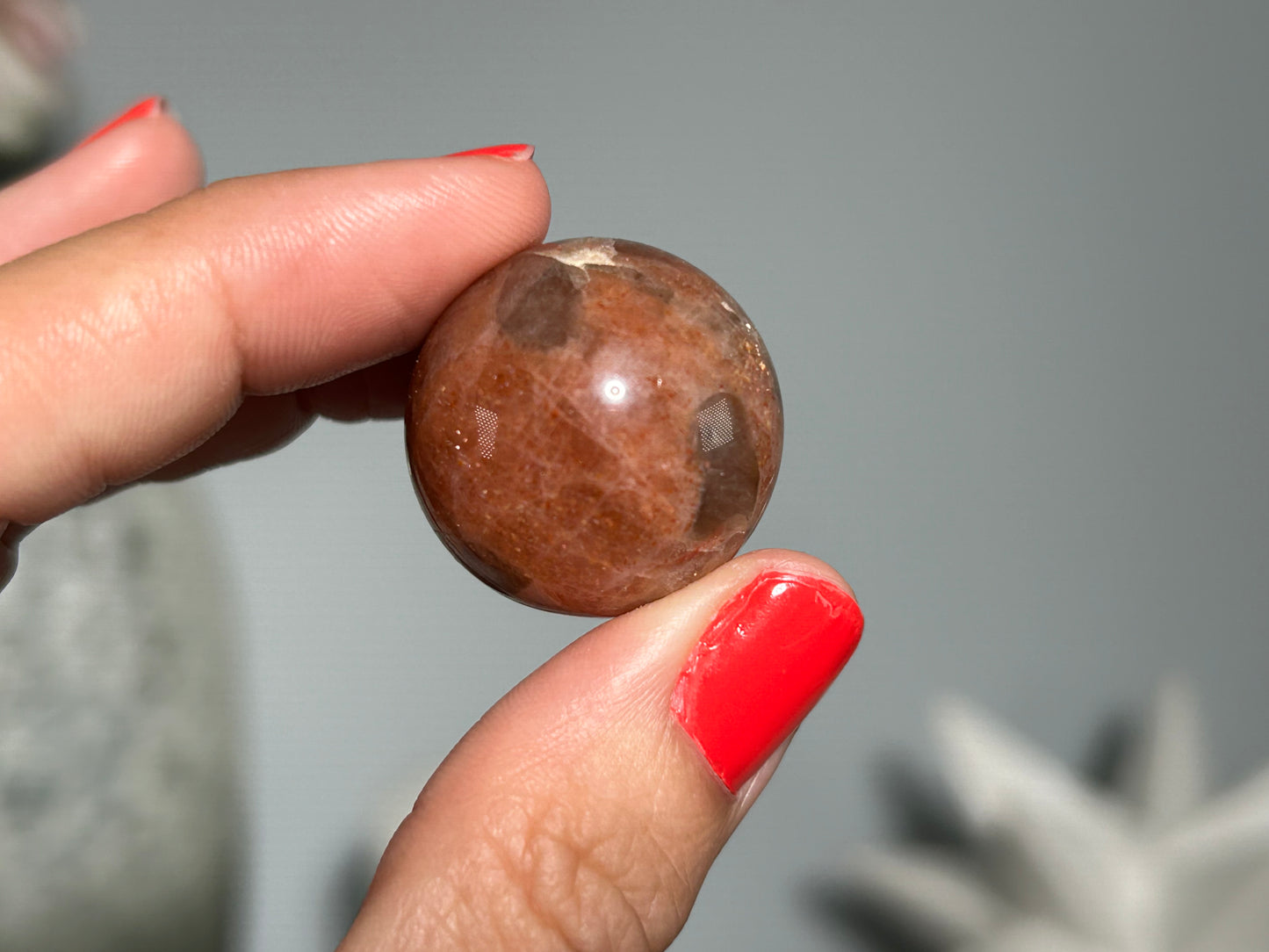 Confetti Sunstone Sphere (1", 24mm)