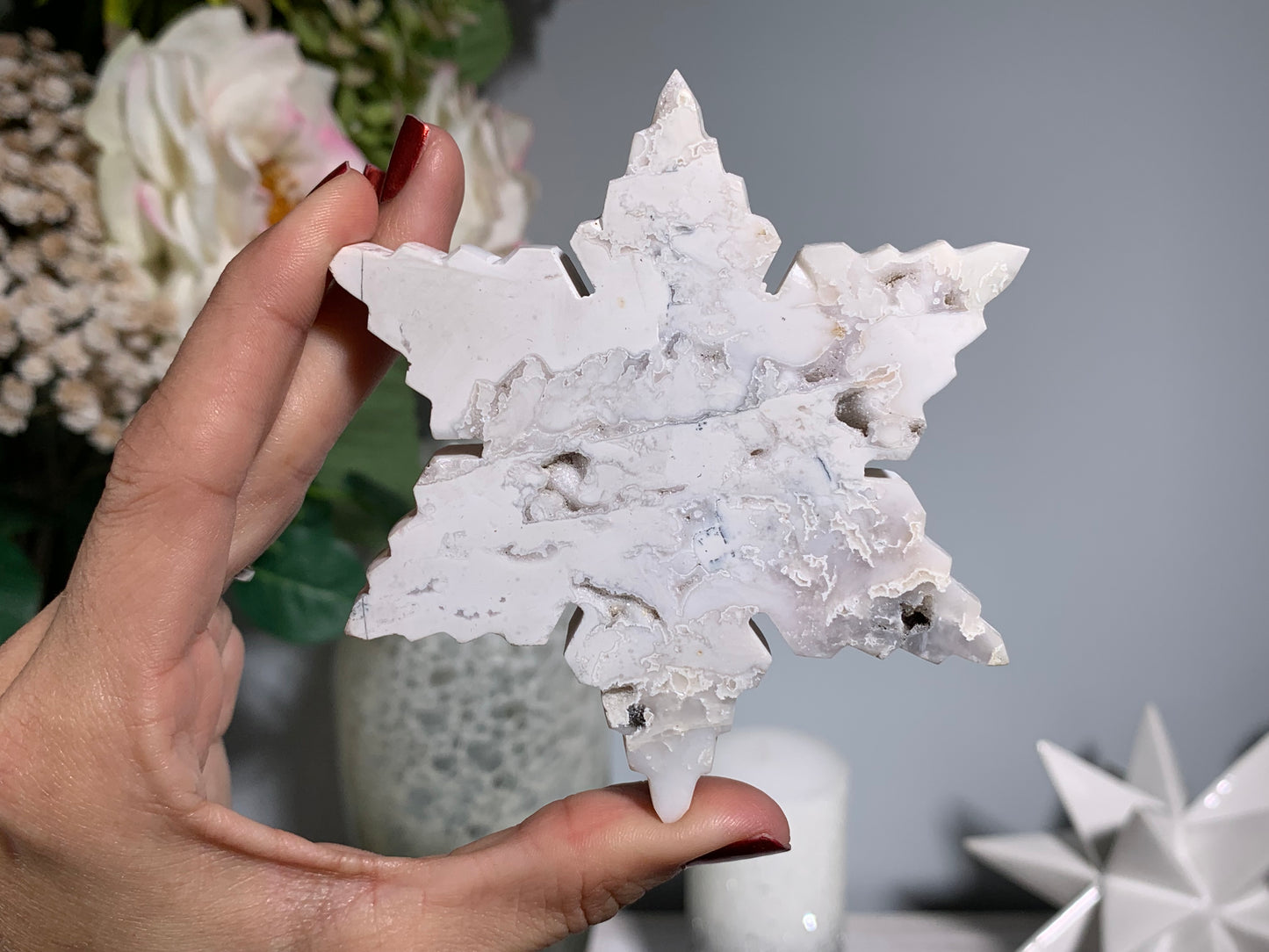 Snow Quartz Snowflake