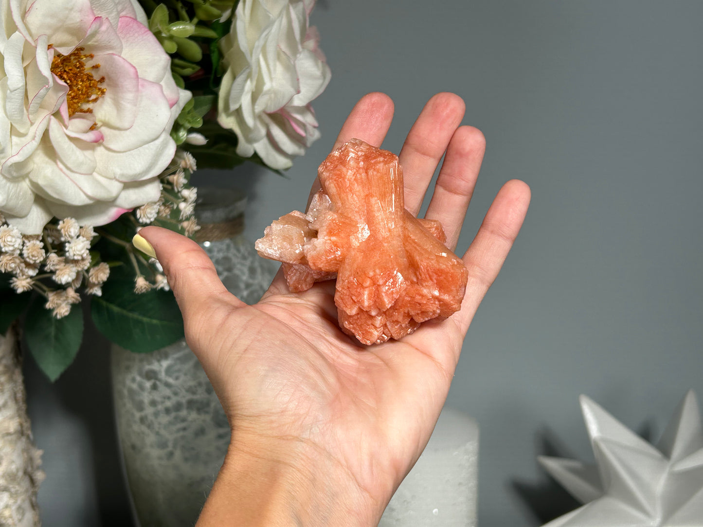 Red Stilbite Cluster (2.9", 75mm)