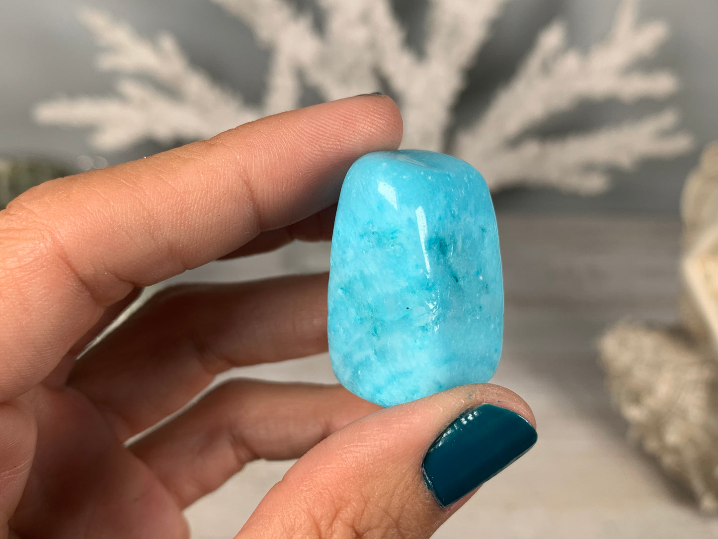 Tumbled Blue Aragonite