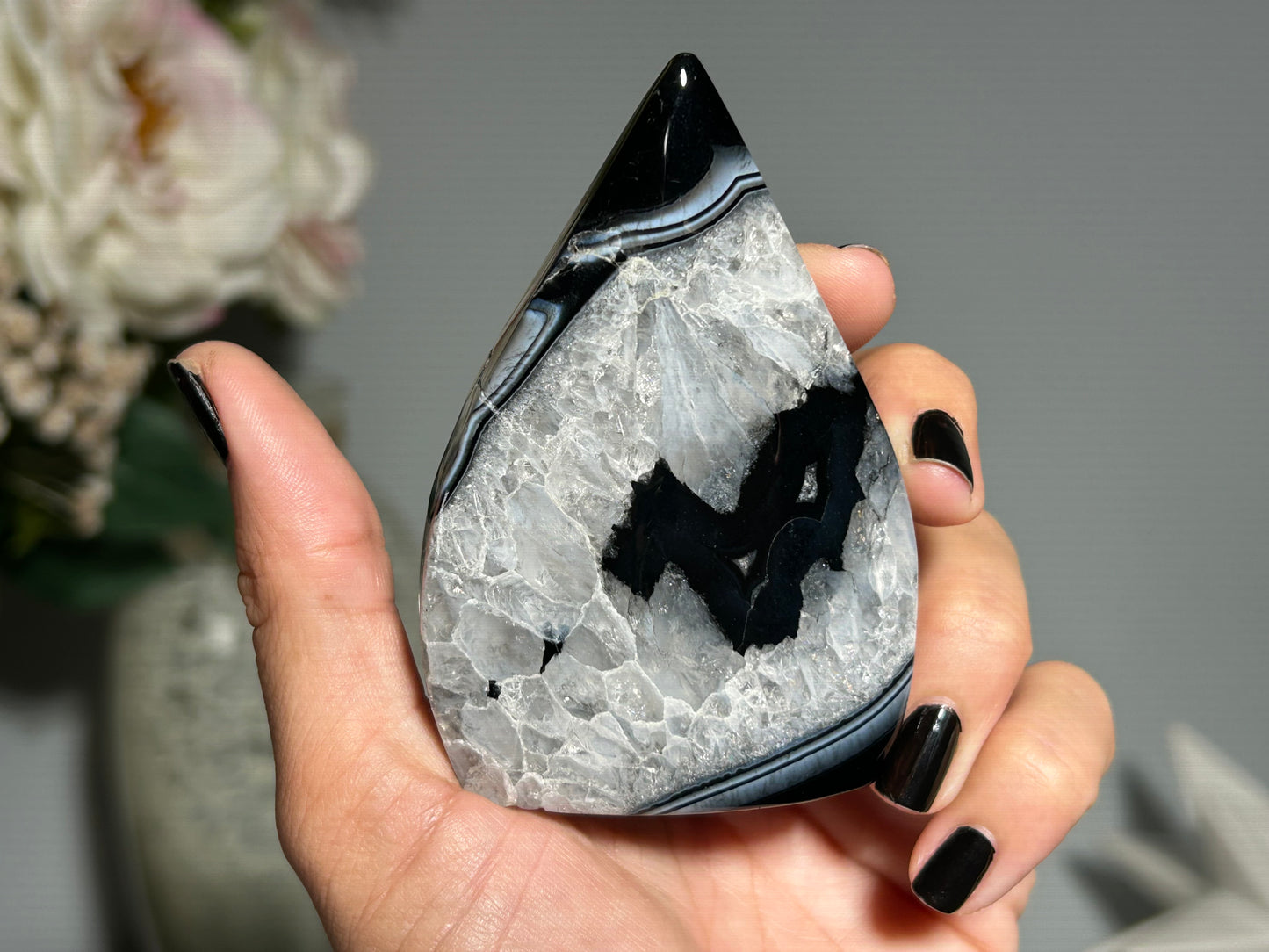 Black Agate Freeform (3.25", 83mm)
