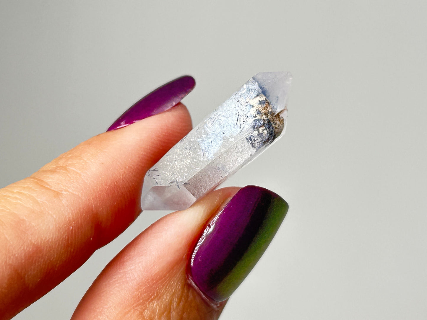 Dumortierite in Quartz (1", 26mm)