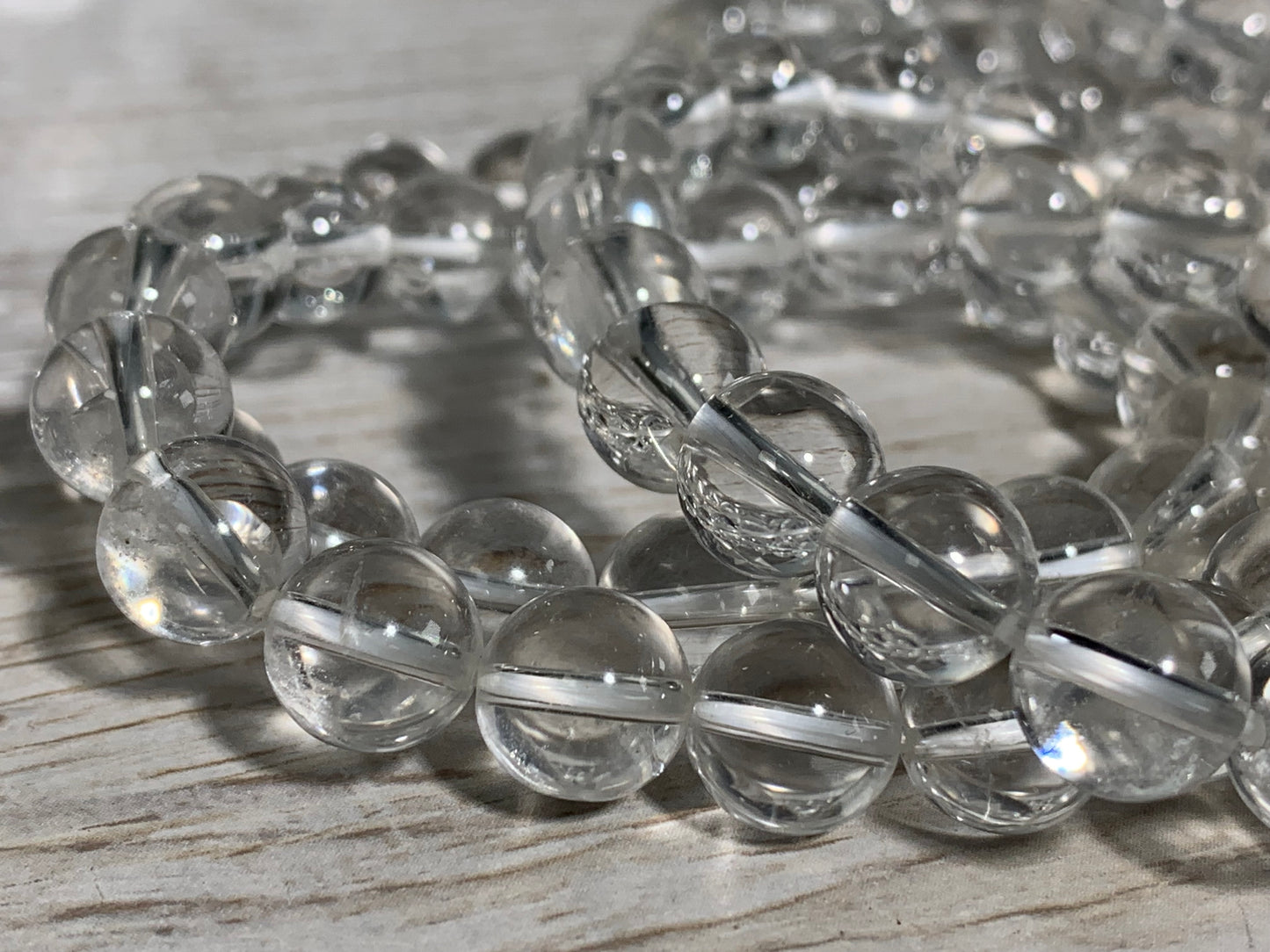 10mm Clear Quartz Bracelet